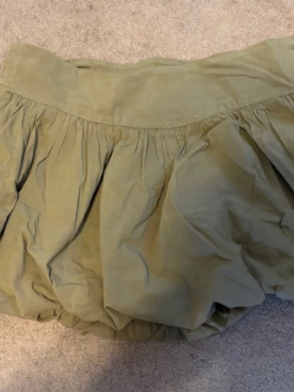 American Eagle military green floral bud short skirt
